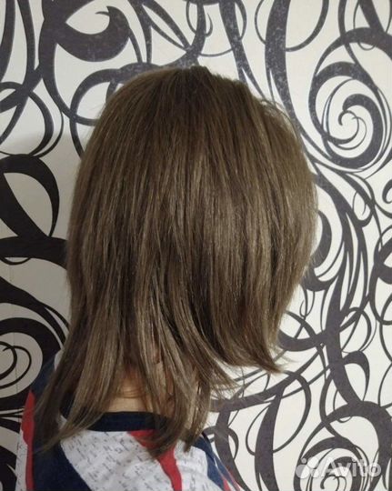 Парик из натуральных волос новый