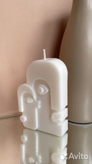 Набор свечей из соевого воска «Лица»