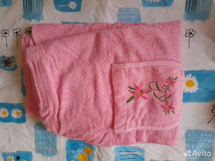 Комплект для бани махровый новый