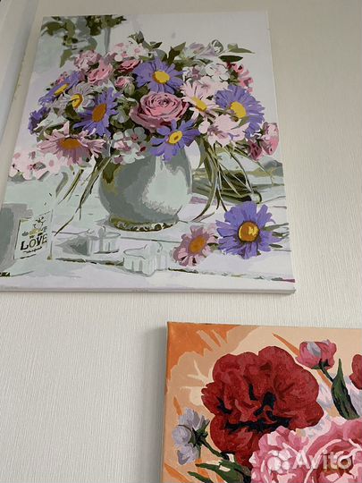 Картины цветы по номерам