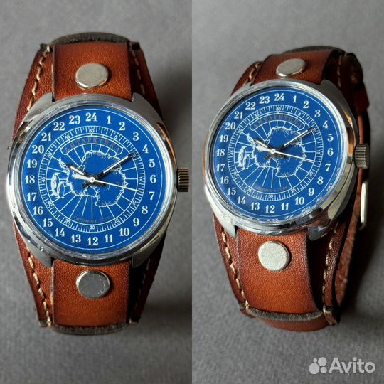 Ракета - Антарктика - полярные наручные часы СССР