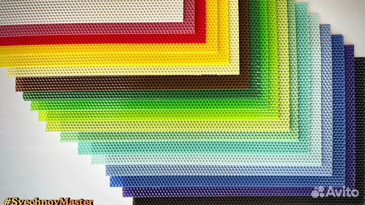 Цветная вощина для свечей оптом