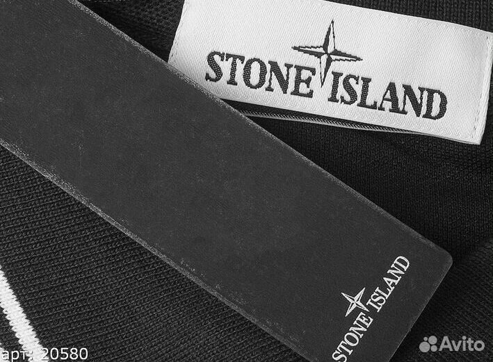 Поло Stone Island Черное