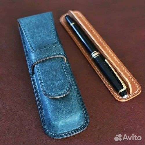 Эксклюзивный футляр из кожи для ручки. Пенал