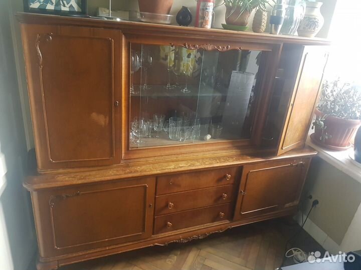 Винтажный дубовый буфет 60-е годы