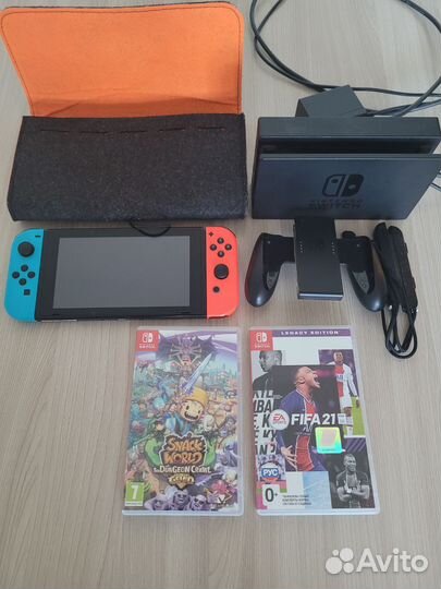 Nintendo switch 2rev с играми
