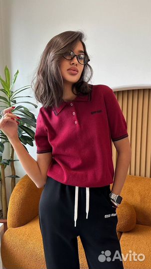 Поло американка miu miu женская