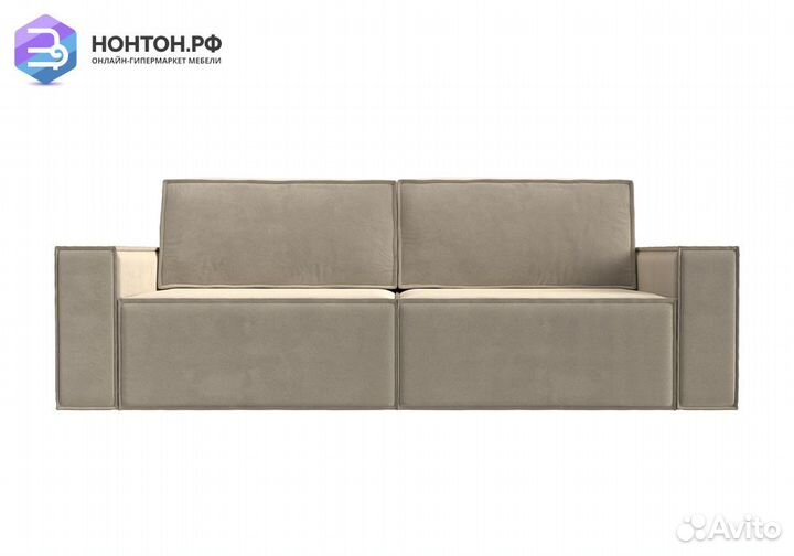 Диван еврокнижка Куба микровельвет бежевый