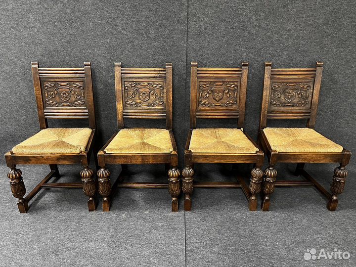 Старинный гарнитур из 2-х кресел и 4-х стульев