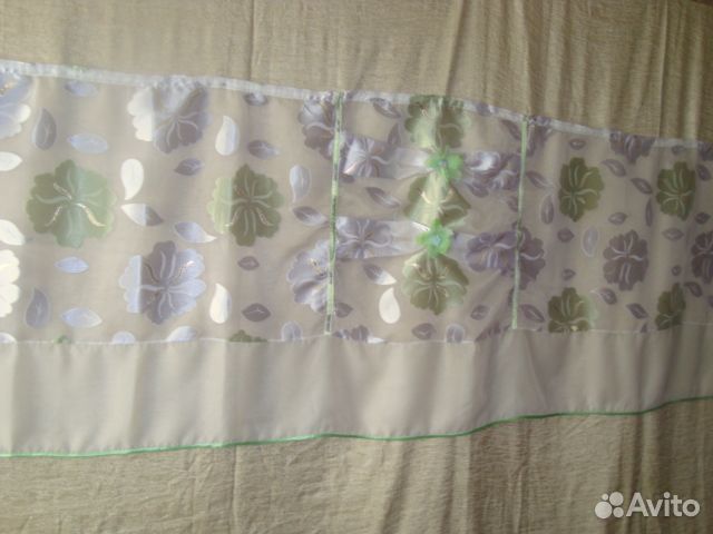 Шторы из органзы для кухни