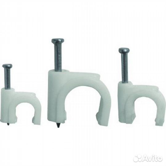 Скоба 5мм круглая пластиковая (50шт/550уп) (7106