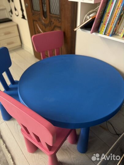 Детский стол и стулья IKEA