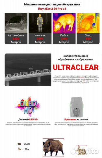 Тепловизионный монокуляр iRay xEye 2 E6 Pro v3