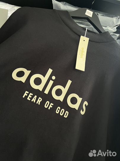 Футболка Adidas & Fear Of God (Оверсайз тренд)