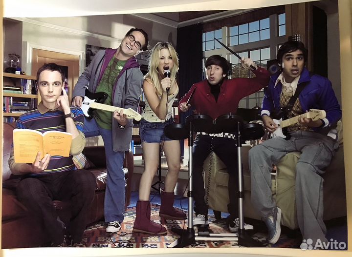 Плакат Теория Большого Взрыва постер стивен хокинг