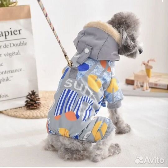 Комбенизон собак теплая осенне-зимний