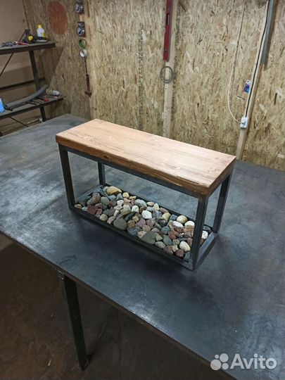 Банкетка для обуви лофт