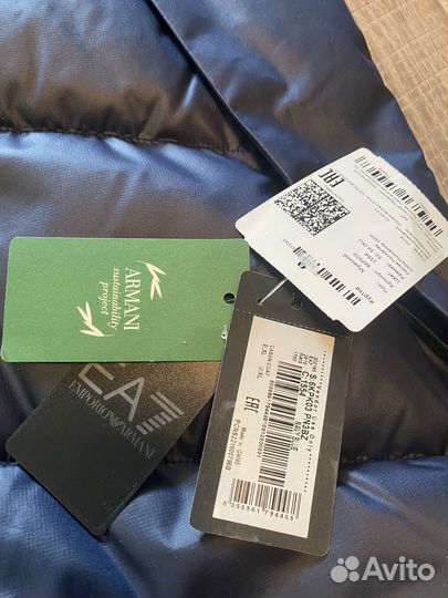 Пуховик EA7 Puffy Jackets мужской оригинал