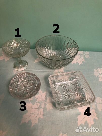 Вазы для фруктов хрустальные