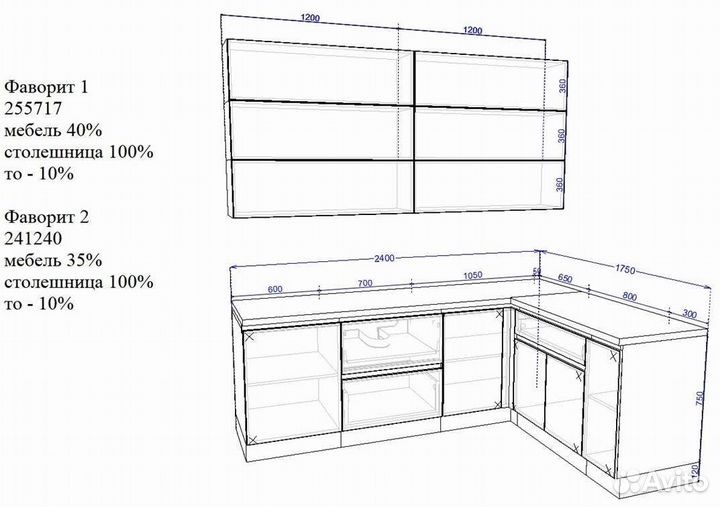Встроенная кухня от производителя