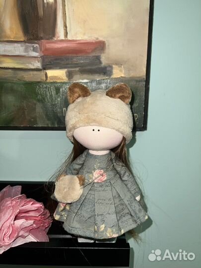 Кукла Тильда кошка ручной работы