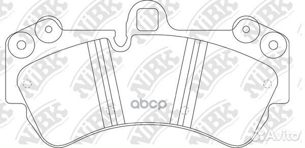 Колодки тормозные дисковые volkswagen touareg 3