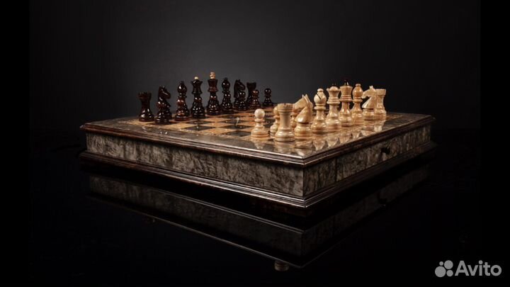 Шахматы «Карелия» (Мореная карельская береза)