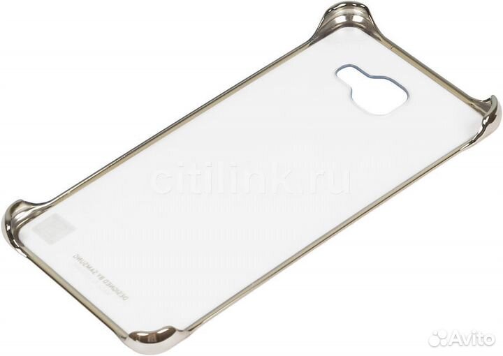 Клип-кейсClear Cover для samsung A5 (2016) золотой