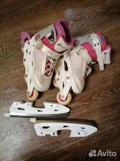 Коньки ролики 2 в 1, 33-36р