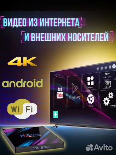 TV приставка. Smart H96 Max 4/32