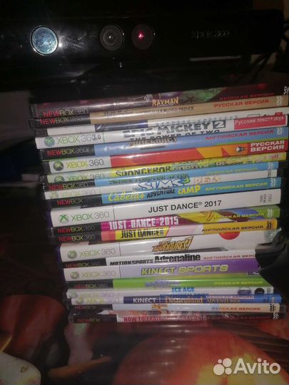 Xbox 360 elite120gb +кинект+игры +охлаждение