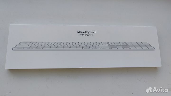 Клавиатура Keyboard Touch ID+Numeric keypad белая