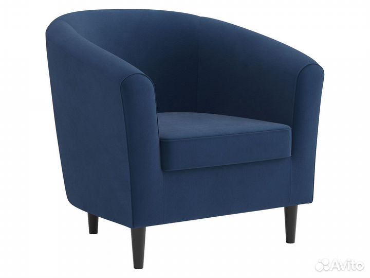Кресло Арни Синий, велюр