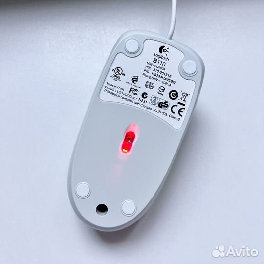 Logitech B110 компьютерная мышь