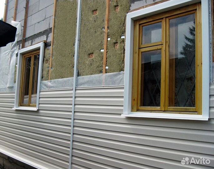 Установка монтаж сайдинга и утепления домов