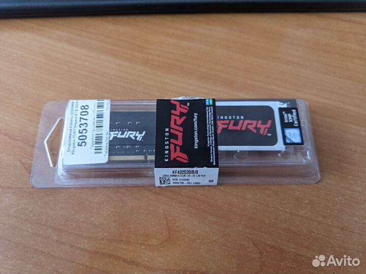 Оперативная память Kingston Fury ddr4 8gb 3200