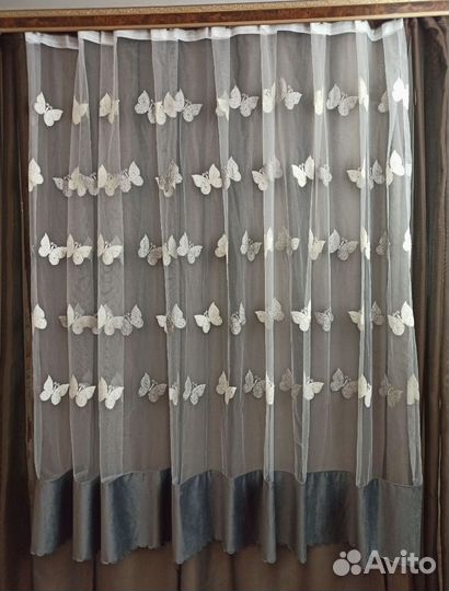 Шторы бабочки короткие новые