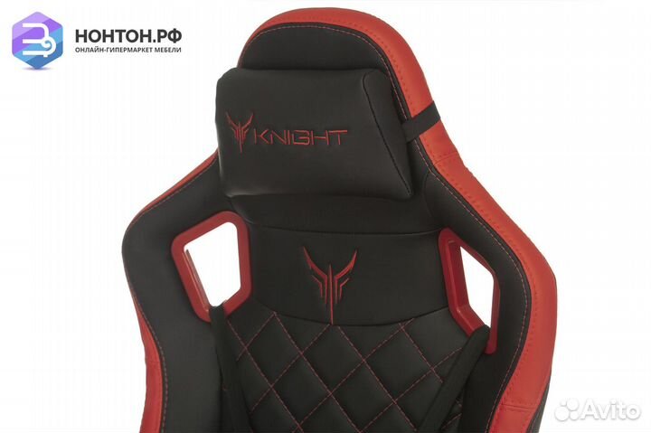 Кресло игровое Knight Outrider черное / красное