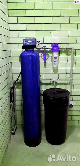 Система очистки воды из скважин. Умягчение воды