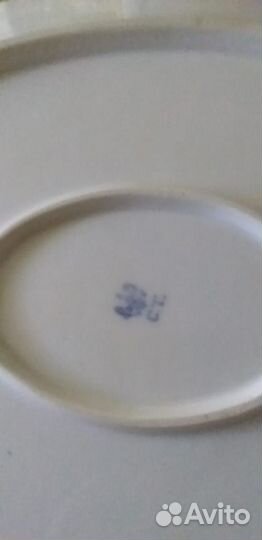 Фарфоровое блюдо СССР 1936 год