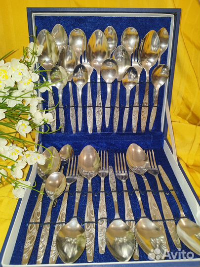 Набор столовых приборов СССР, нержавейка