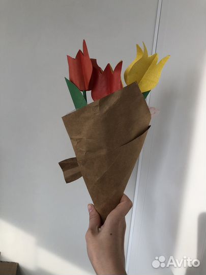 Поделка В Садик Тюльпаны На 8 Марта