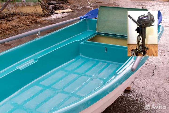 Вёсельная лодка с мотором Тортилла-3 с Рундуками S