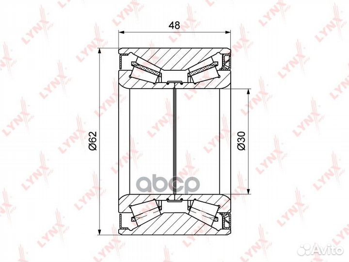 Комплект подшипника ступицы колеса зад WB12