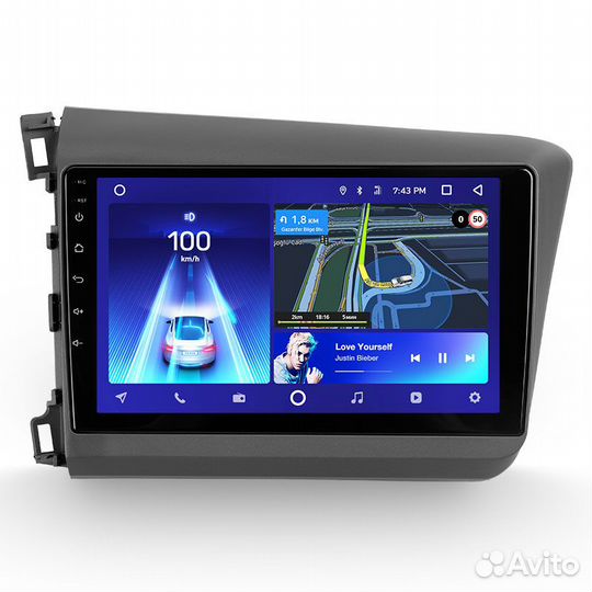 Магнитола Teyes для Honda Хонда Android wifi GPS