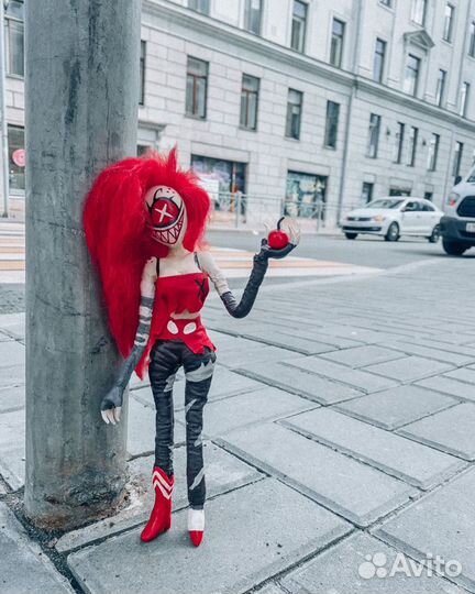 Авторская кукла Cherry Boomb (Hazbin Hotel)