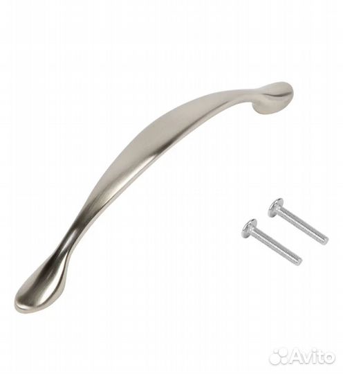 Мебельная ручка матовый никель