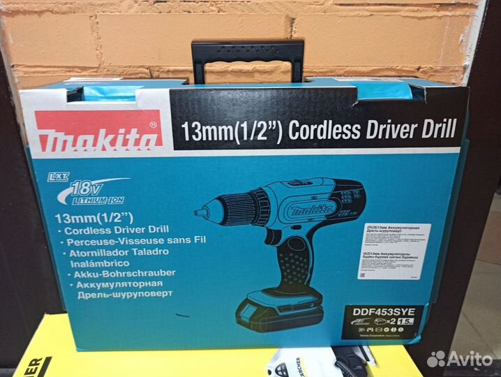 Шуруповерт Makita LXT, 18 В, 42 Нм, DDF453SYE