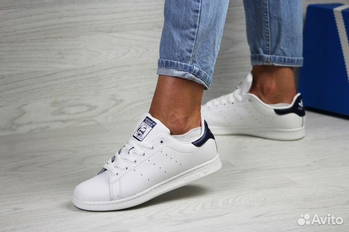 Кроссовки stan smith white black