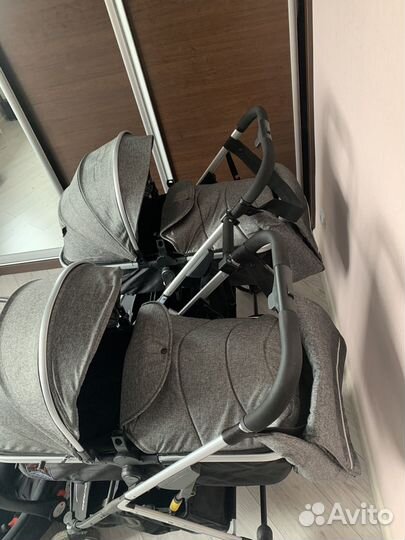 Коляска для двойни или погодок 2 в 1